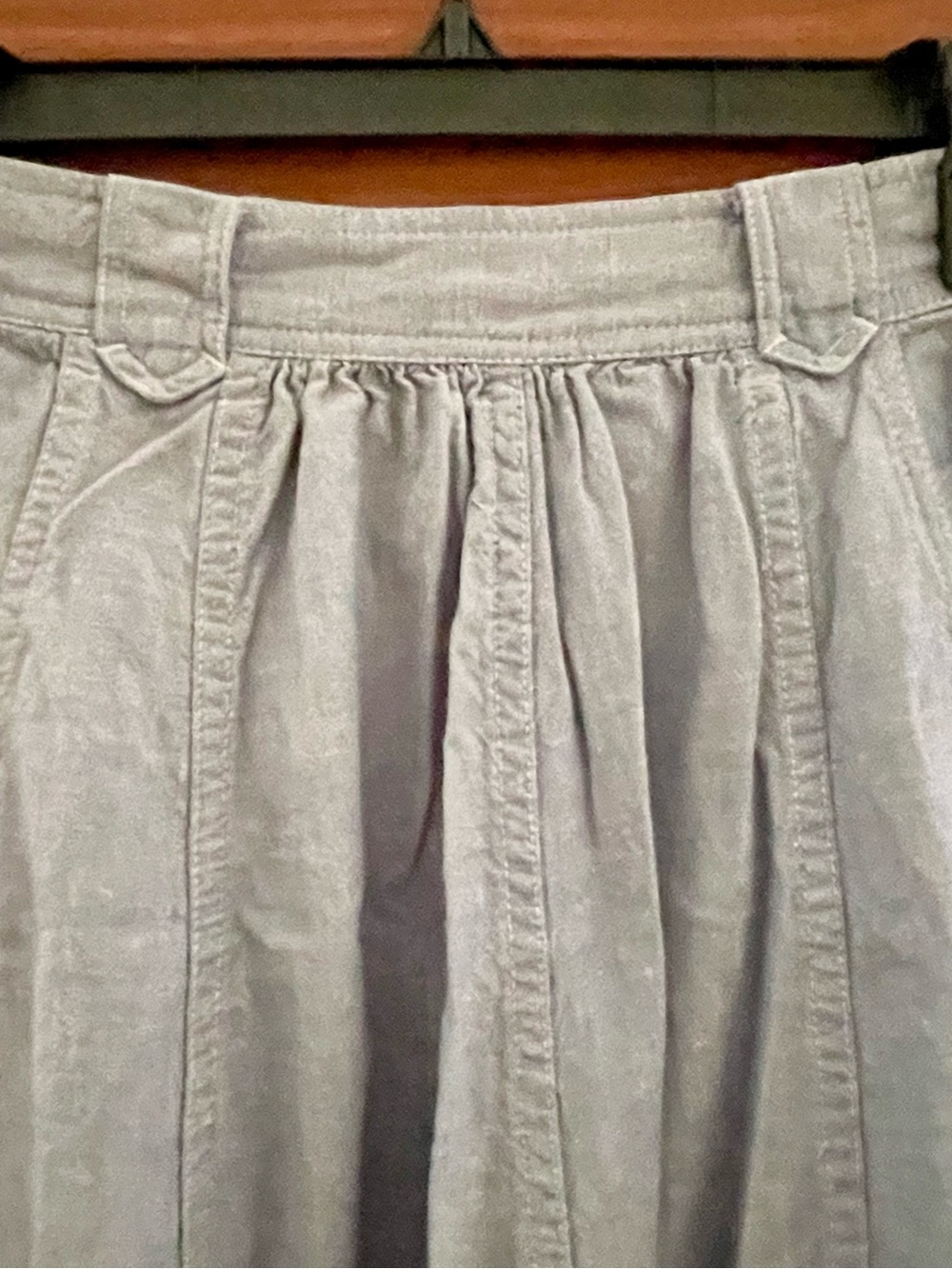Vintage ChausSport Chambray Side-Buttons Maxi Skirt Size S - Picture 3 of 12